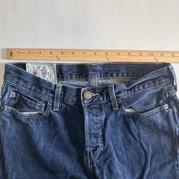 Hollister Jeans Mens 30x32 Blue Denim Classic Straight Button Fly Preppy Y2K - Picture 8 of 14